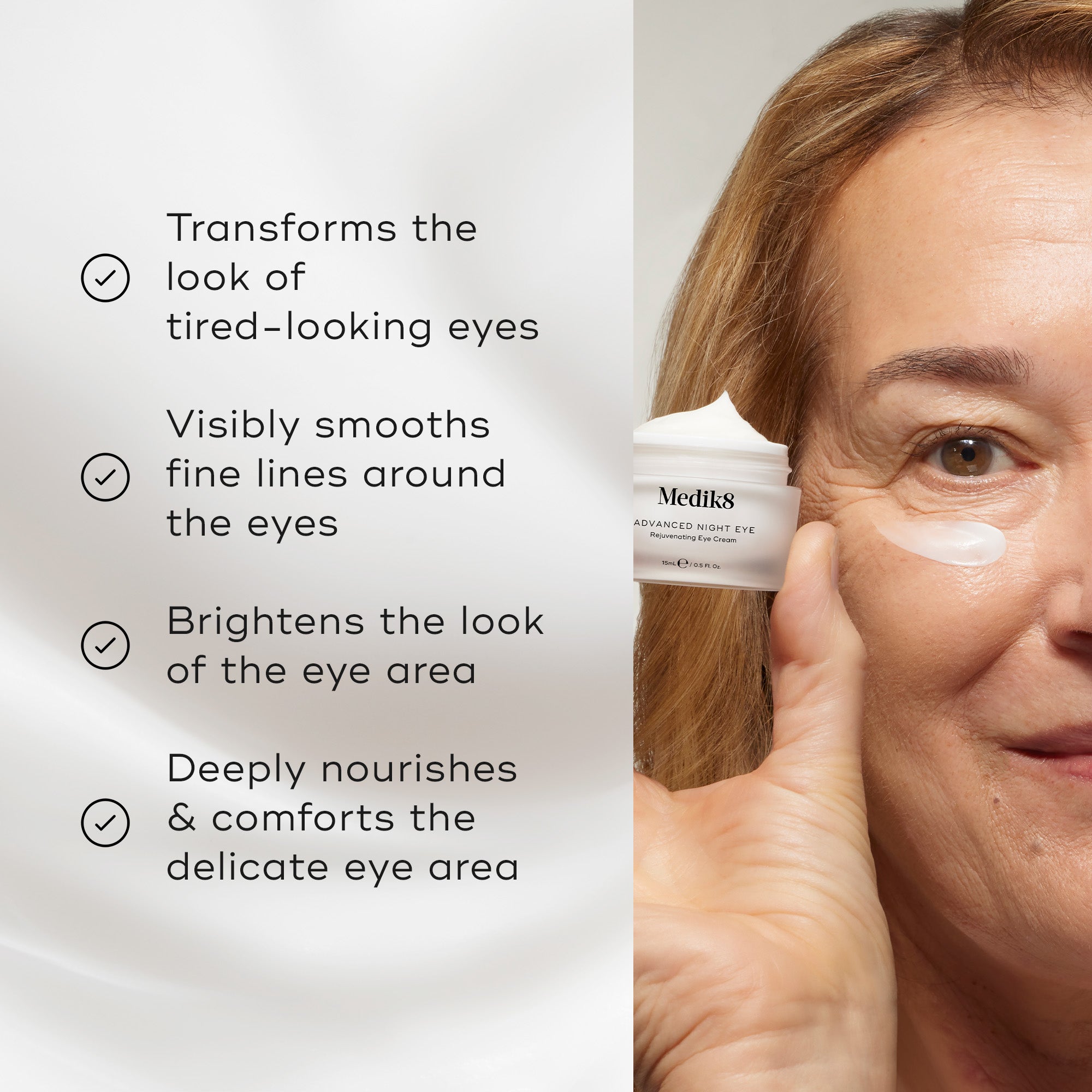 Advanced Night Eye™ Cream with Peptides & Caffeine – Medik8