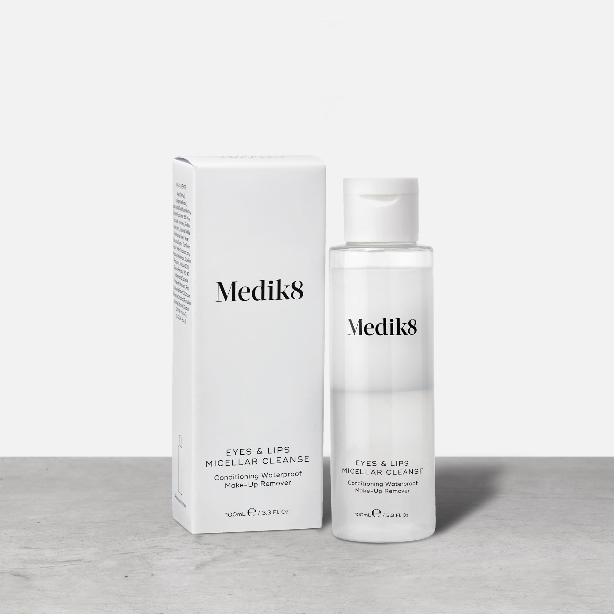 Eyes Lips Micellar Cleanse With Carton Grey Background
